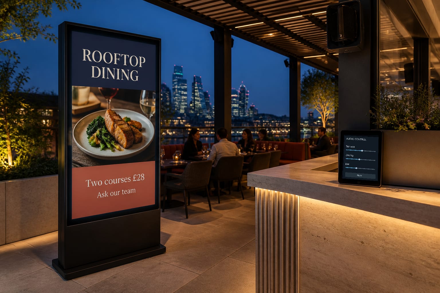 Restaurants & Bars: digital menus